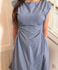 Alternative view of Side Panel Midi Dress - Midnight Blue