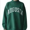 “Augusta” Mockneck Sweatshirt - Emerald Green