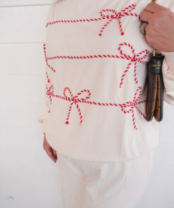 Alternative view of Candy Cane Trim Butter Soft Sweat Set