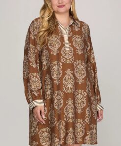 Rita Woven Long Sleeve Dress